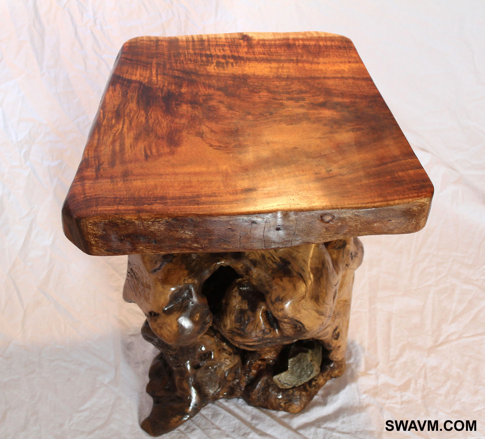 Koa Doffee Table with Oak Base