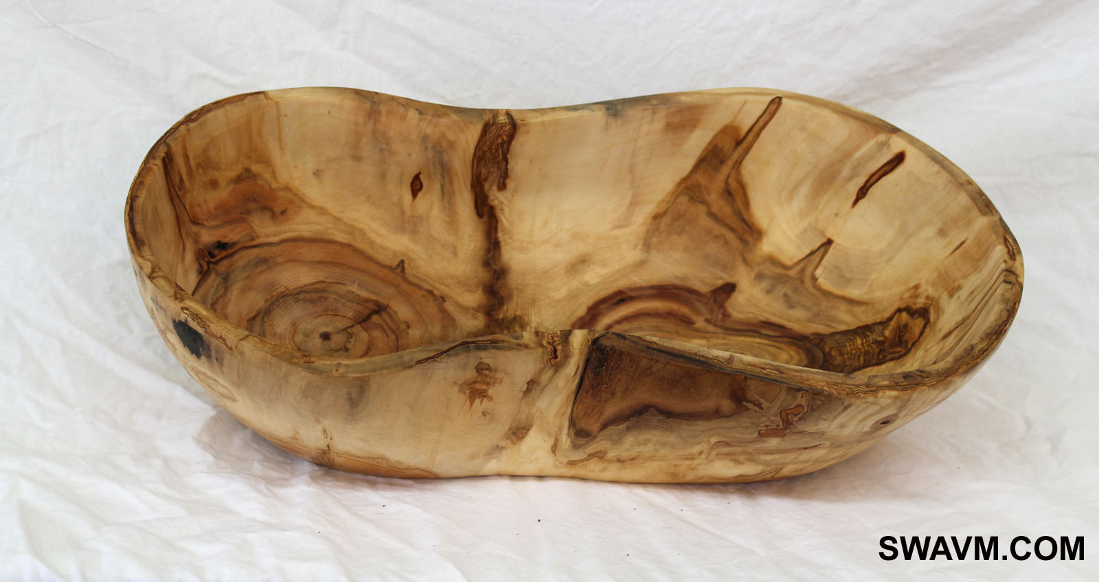Fruit bowl carved from the crotch of a Maple tree